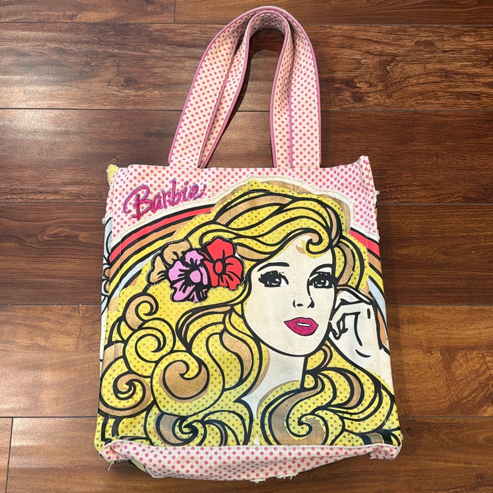Loungefly Barbie Retro Canvas Tote Bag, Vintage, Rare, 15 X 14